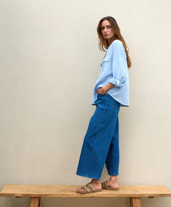 Straight Wide Leg Jean