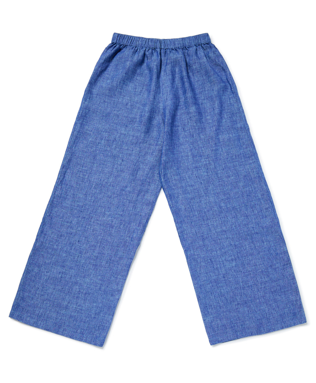 Blue Linen Palazzo Pants | Trousers & Jumpsuits | Rae Feather