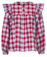 Megan Check Frill Shirt